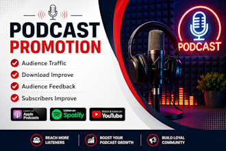 do professional youtube podcast promotion