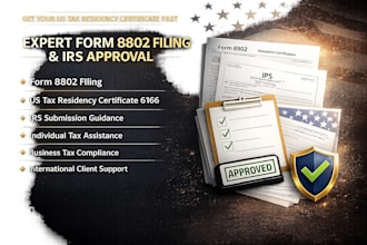 file form 8802 for US tax residency certificate form 6166tax