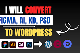 convert figma to pixel perfect responsive wordpress website with divi builder