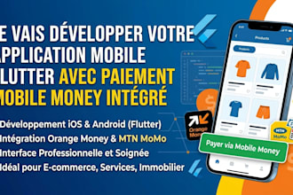 develop your flutter mobile app with integrated mobile money