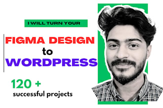 convert your figma or webflow design to wordpress for saas startups