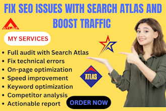 fix SEO issues with search atlas and boost your organic traffic