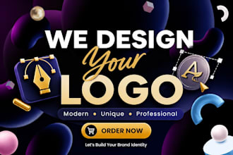 design modern minimalist logo for startups