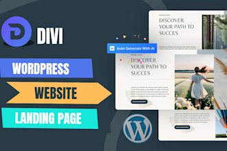 développe de landing page wordpress divi optimisée pour la conversio