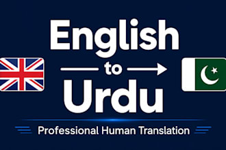 professionally translate english to urdu for documents, articles, and blog