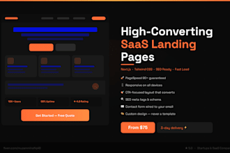 build a high converting saas or startup landing page in nextjs