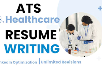 write ats healthcare, nursing, medical, clinical, hospital, biotech resume