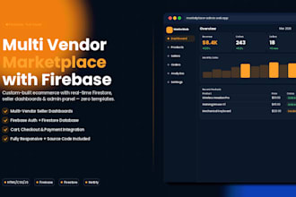build a multi vendor ecommerce website with firebase