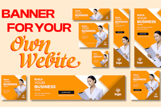 create a professional desktop web and mobile banner