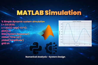 solve differential equations and numerical methods using matlab and simulation