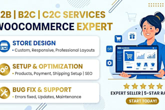 design or redesign a wordpress woocommerce store