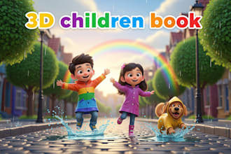 do 3d children book illustration