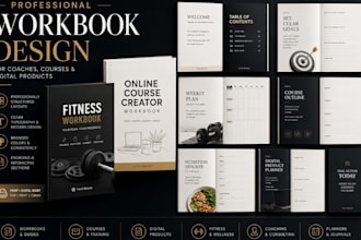 design minimalst coaching workbooks, journals and branded clients guides