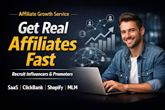 recruit active affiliates and influencers to promote your product or saas