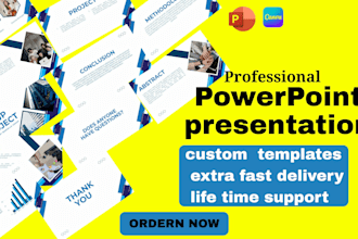design powerpoint presentation, investor pitch deck, google slides, canva slide