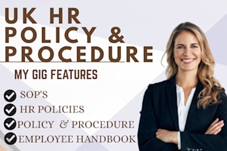 write HR policies, employee handbook for healthcare and staff procedures