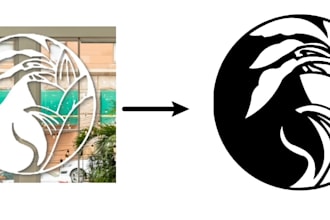 vectorize or improve your logo