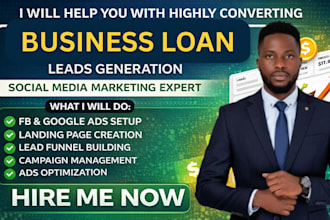 present business funding, personal leads loan leads with facebook and google ads