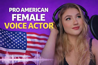 be a master pro american female character voice over actor in hrs
