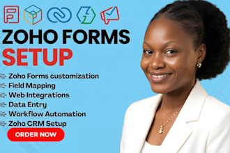 create zoho forms zoho CRM and automation for medical workflow system