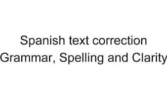 correct and improve your spanish texts