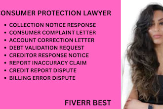 manage credit report concerns, debt collection disputes, and consumer law issues