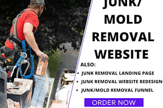 design mold removal website, mold restoration website junk removal website