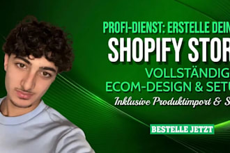 build a professional shopify store for your online business