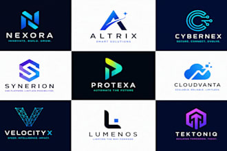 design a modern tech startup logo