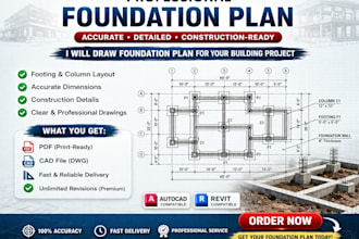 draw accurate foundation plan for your building project