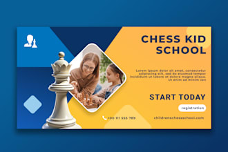 design modern facebook banner for you
