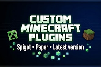build a custom plugin for your spigot or paper server