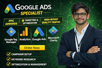 setup and manage google ads adwords PPC campaigns or audit SEM