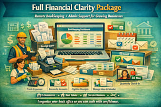 be your virtual bookkeeper and admin assistant