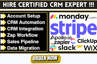 vapi ai apollo automation monday crm clickup stripe slack wix zapier integration