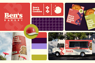 design your brand style guide, custom logo, brand identity