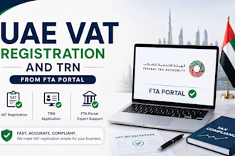 uae vat registration and trn from fta portal