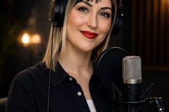 record a professional female voice over in turkish