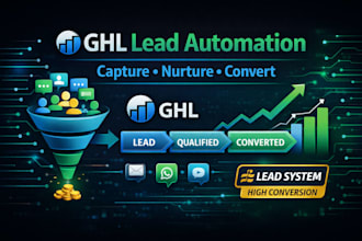 build ghl lead automation funnels CRM workflows and conversion system