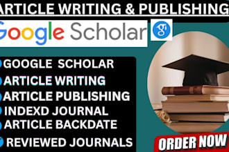 backdate, write publish article in google scholar, peer reviewed journals
