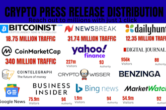write crypto press release press release distribution crypto marketing crypto PR