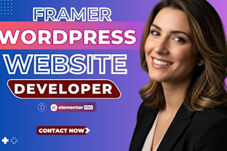 build framer website wordpress elementor ecommerce framer landing page elementor