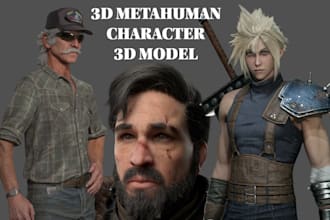 3d metahuman character realistic 3d game character daz3d 3d model unreal engine