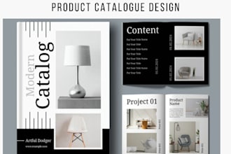 design modern product catalog brochure for ecommerce fashion beauty b2b brand