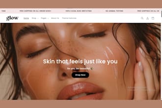 design skincare website beauty website shopify store skincare shopify