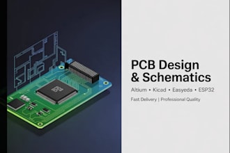 design schematic, layout pcb for esp32, stm32, nrf52, raspberry pi, cm4, cm5