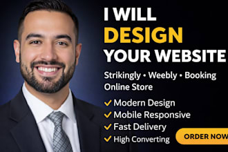 design modern and build your strikingly website for online store and booking