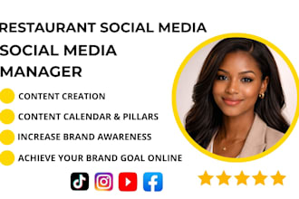 get foot traffic for your restaurant brand as your monthly social media manager