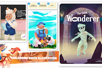 create whimsical childrens book illustration