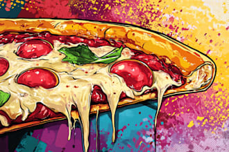 food pop art of your food pop art